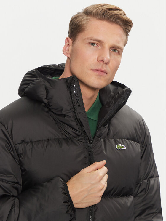 Lacoste Lacoste Dūnu jaka BH2905 Melns Regular Fit