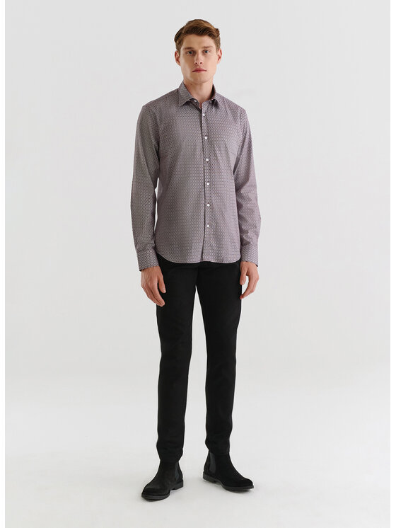 Pako Lorente Pako Lorente Koszula P23WF-1X-020 Brązowy Slim Fit