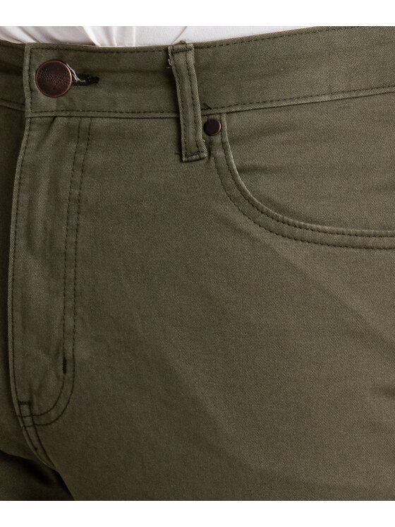 Wrangler Wrangler Spodnie materiałowe 112339317 Zielony Slim Fit