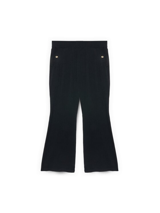 Fiorella Rubino Fiorella Rubino Pantaloni di tessuto P626L002327N033 Nero Flare Fit