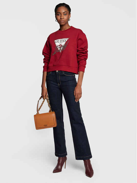 Felpa Icon W2BQ18 KB683 Bordeaux Regular Fit
