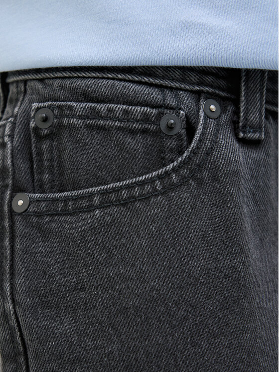 Jack & Jones Junior Jack & Jones Junior Szorty jeansowe Tony 12269817 Czarny Loose Fit