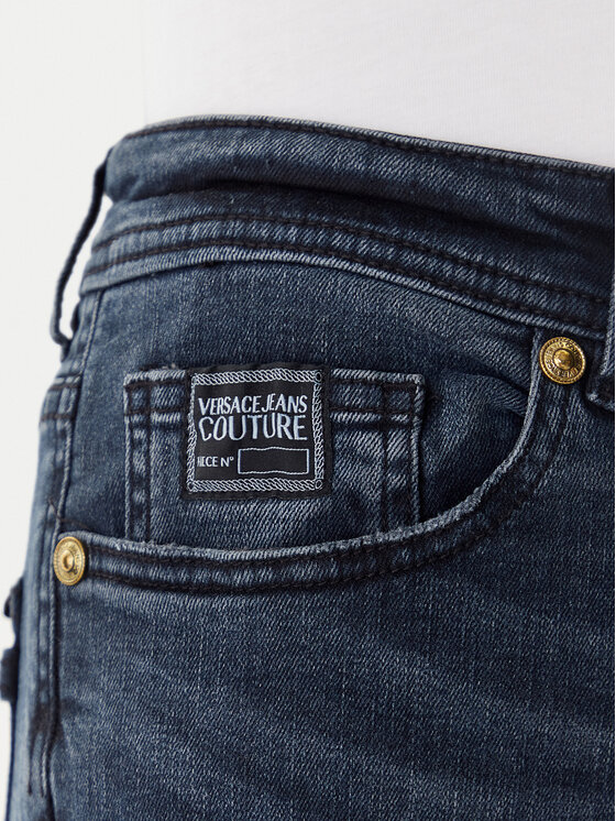 Versace Jeans Couture Versace Jeans Couture Jeansy 79HAB561 CDWAB Granatowy Wide Leg