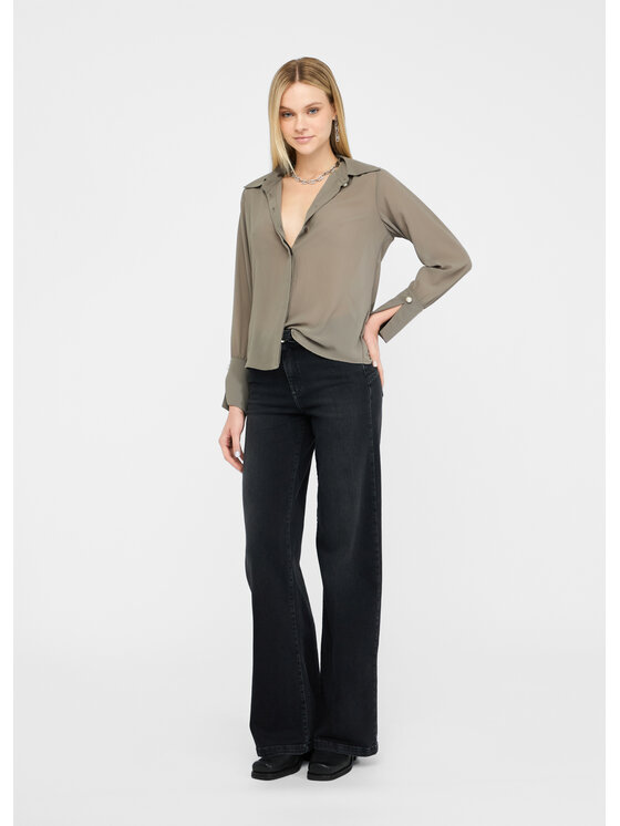 Liu Jo Liu Jo Camicia CF5302TS869X0707 Verde Regular Fit