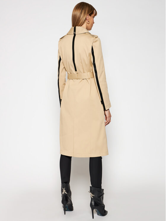 Patrizia Pepe Patrizia Pepe Trench 8S0356/A8P9-B699 Bej Regular Fit