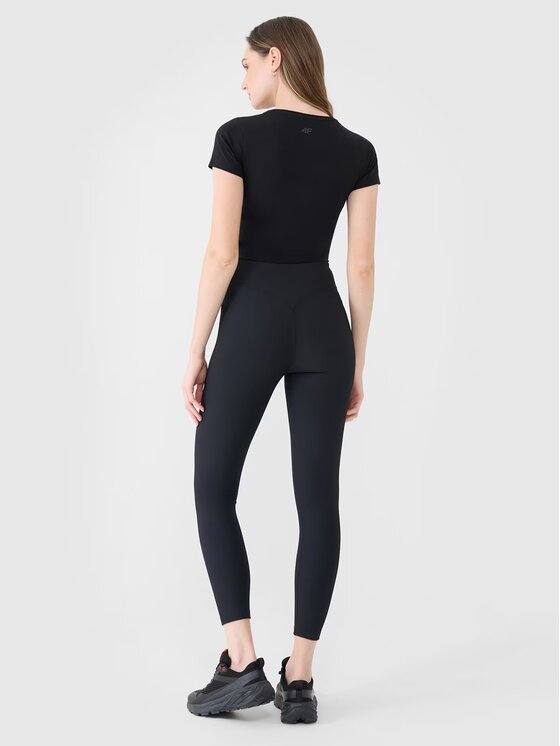 4F 4F Leggings 4FWSS25TTIGF204-20S Nero Slim Fit