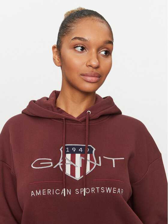 Gant Gant Bluză Archive Shield 4204567 Vișiniu Relaxed Fit