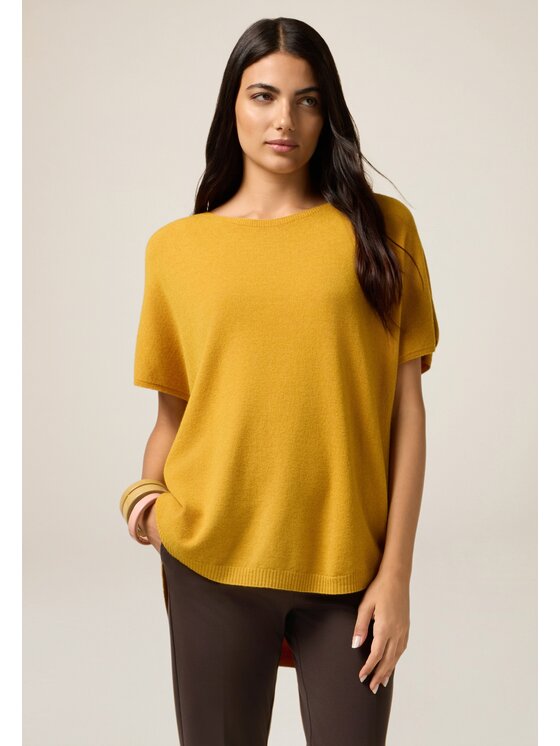 Oltre Oltre Cardigan M047E002033N028 Giallo Baggy Fit