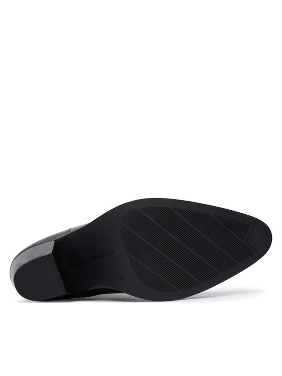Tommy Hilfiger Tommy Hilfiger Aulinukai Leather Western Chelsea Boot FW0FW09582 Juoda