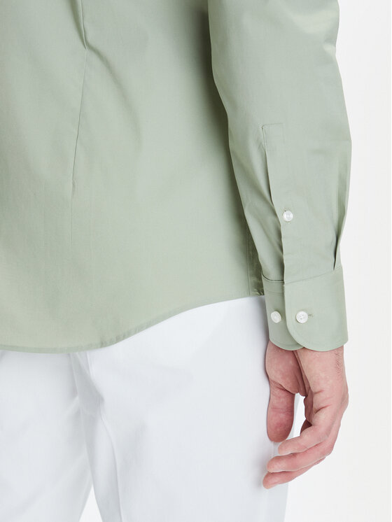 BOSS BOSS Košeľa H-Hank 50469345 Zelená Slim Fit