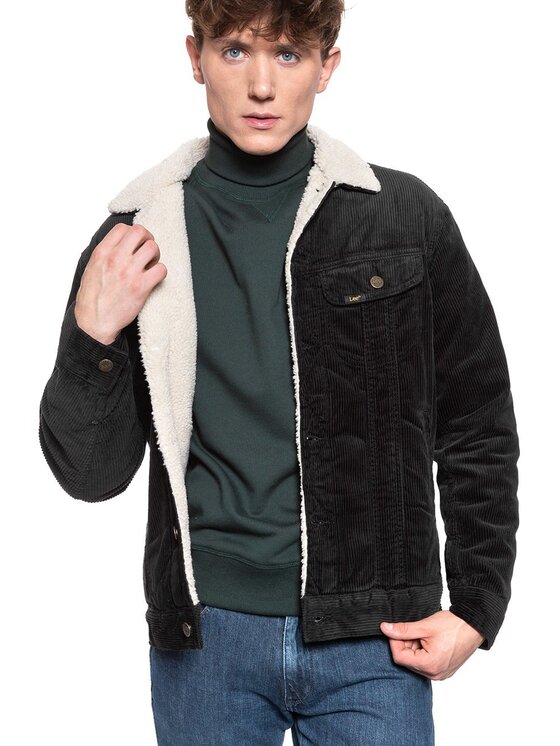 Lee Lee Kurtka zimowa SHERPA RIDER Czarny Regular Fit