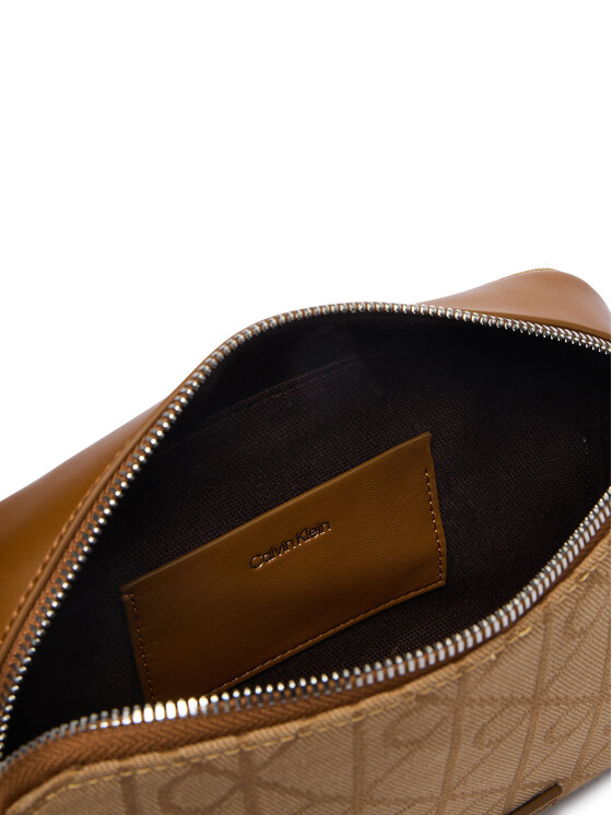 Calvin Klein Calvin Klein Rankinė Emblem Aop Jacquard Camera Bag LV04F3533G Ruda
