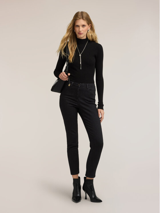 Motivi Motivi Dolcevita M339E002397N033 Nero Slim Fit