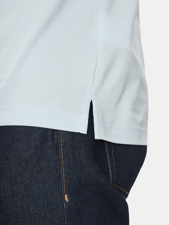 KARL LAGERFELD KARL LAGERFELD Polo 745001 552200 Niebieski Slim Fit