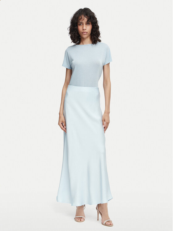 Vero Moda Vero Moda Spódnica maxi Livia 10350079 Niebieski jasny Regular Fit