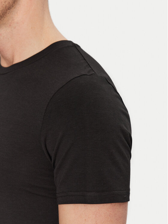 Resteröds Resteröds Komplet t-shirtów 27040 2 Czarny Slim Fit