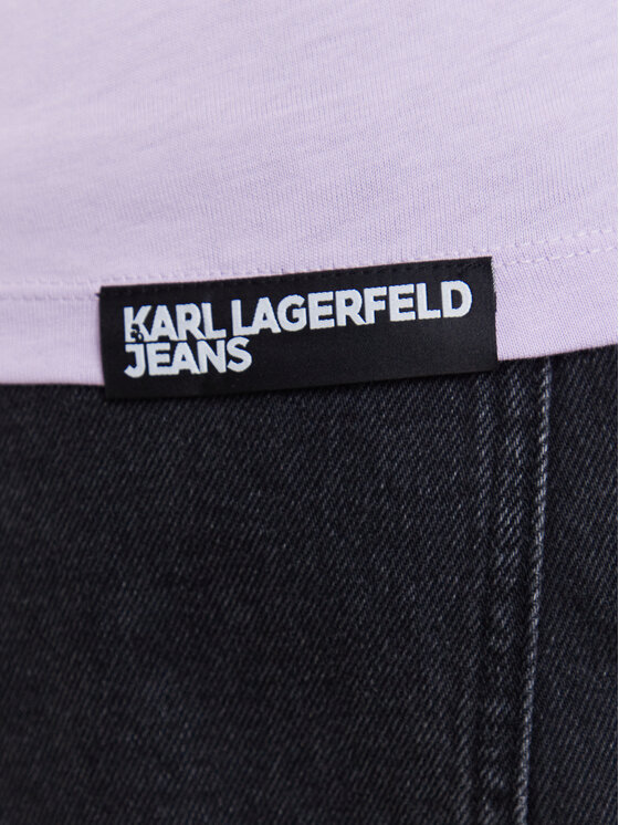 Karl Lagerfeld Jeans Karl Lagerfeld Jeans T-Shirt A1W17004 Fialová Slim Fit