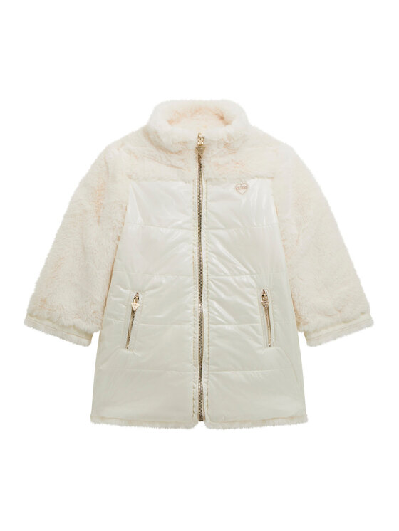 Guess Kids Kurtka zimowa K5BL08 WGL60 Écru Regular Fit