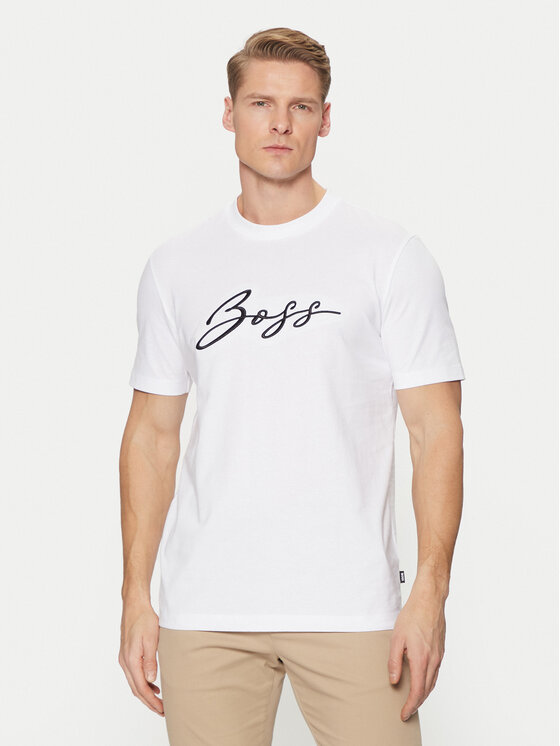 BOSS BOSS T-krekls C-Thompson 70 50531309 Balts Regular Fit