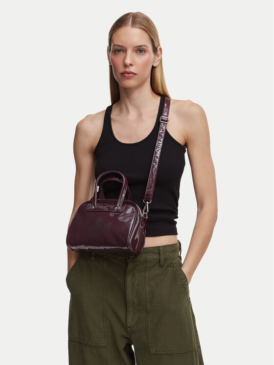 adidas Torbica Adicolor Mini Bowling Bag KQ9066 Tamnocrvena
