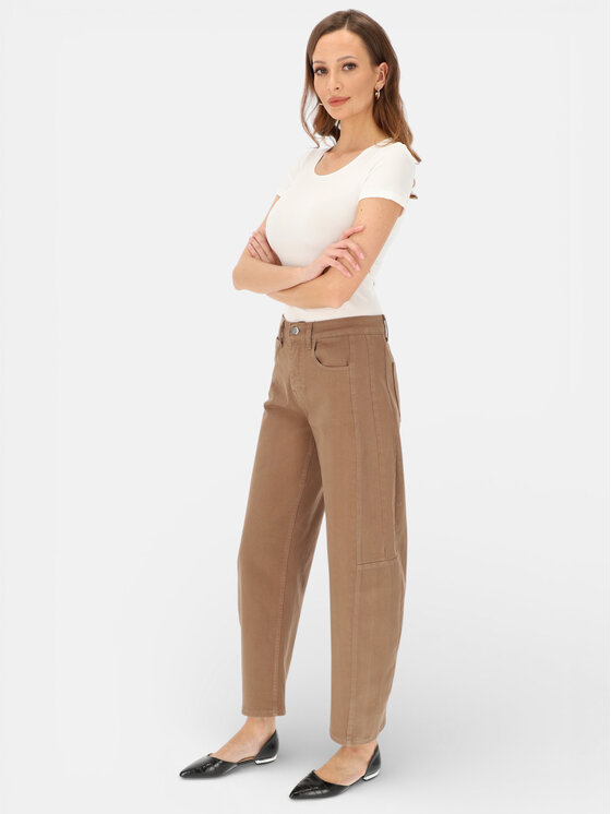 L’AF L’AF Jeansy Mario Brązowy Slouchy Fit
