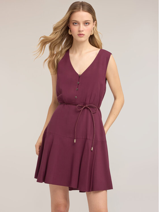 Motivi Motivi Abito da cocktail 700WQ003616N029 Viola Flared Fit
