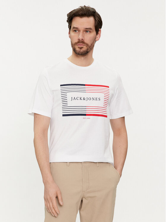 Jack&Jones T-shirt Cyrus 12247810 Bijela Standard Fit