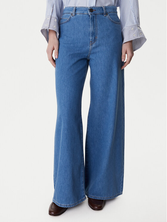 Weekend Max Mara Weekend Max Mara Džínsy Vega 2615181041 Modrá Wide Leg