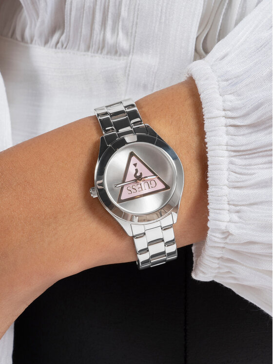 Guess Guess Zegarek GW0675L1 Srebrny