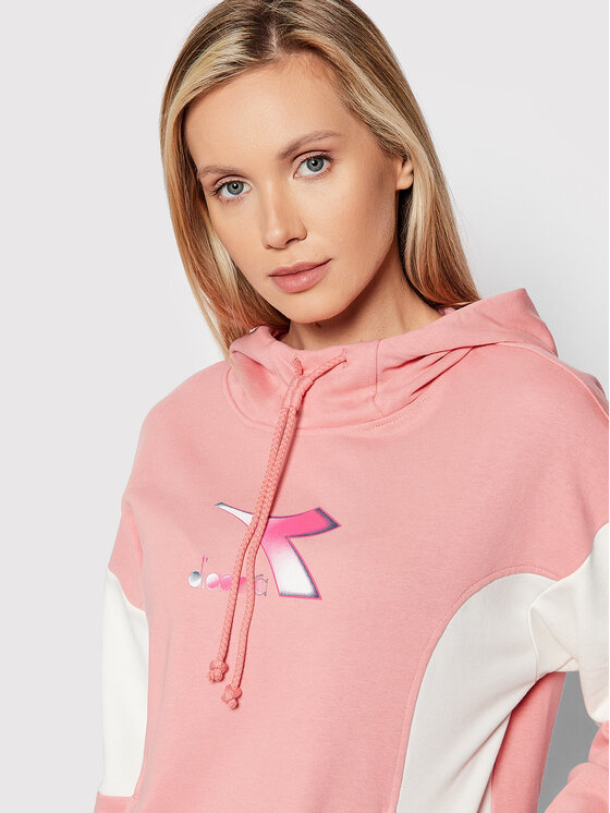 Diadora Diadora Bluza Lush 102.177781 Różowy Regular Fit