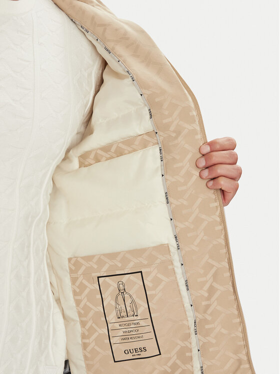 Guess Guess Übergangsjacke M5YL14 WHEW2 Beige Regular Fit