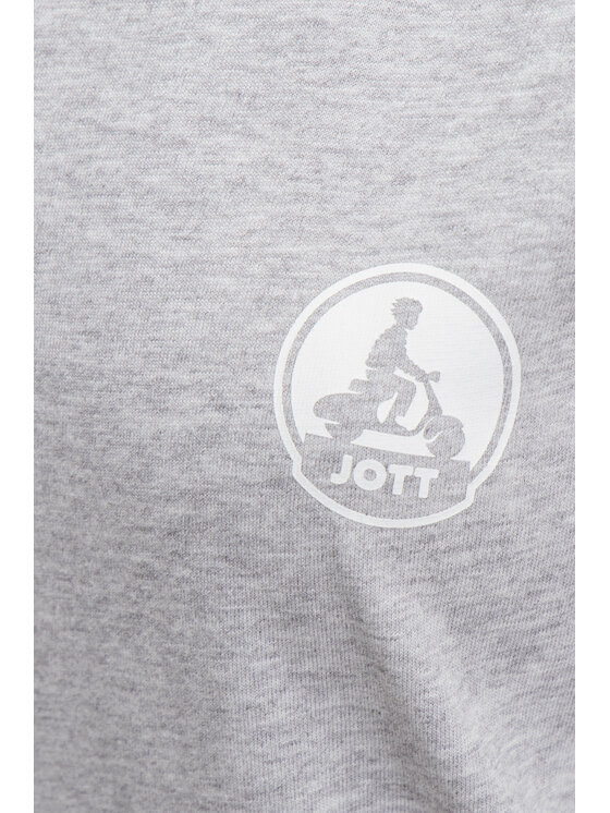 Jott Jott T-Shirt Pietro Logo Szary Regular Fit
