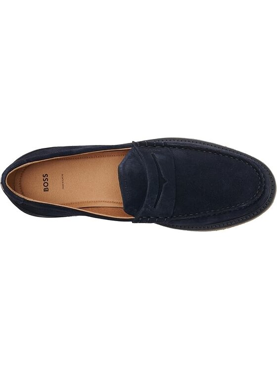 HUGO BOSS HUGO BOSS Mokasyny Kope_Mocc_sd 50541772 Granatowy