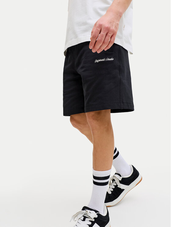 Jack & Jones Jack & Jones Szorty sportowe Karl Norrebro 12292565 Czarny Regular Fit