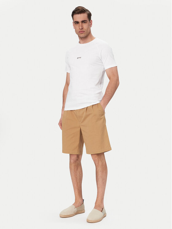 BOSS BOSS Tricou 50517970 Alb Slim Fit
