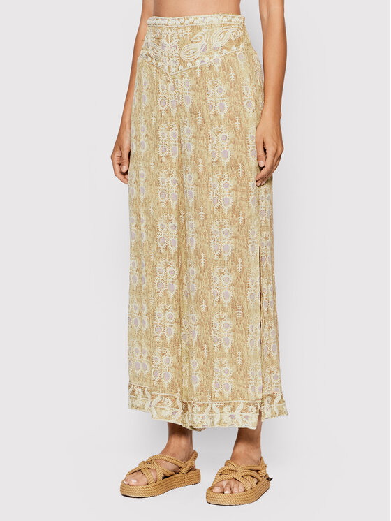 NKN Nekane Pantaloni din material GF.CAMELIANA Bej Loose Fit