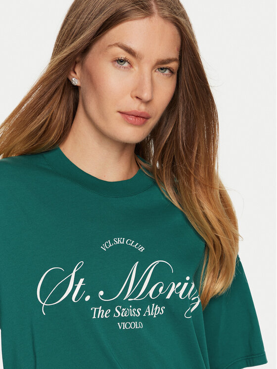 ViCOLO ViCOLO Tricou RS0053 Verde Regular Fit