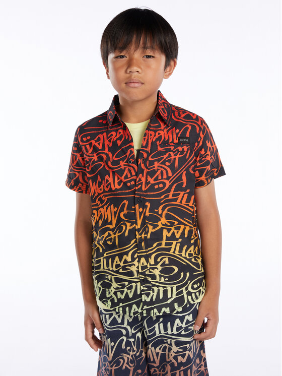 Guess Guess Hemd L3GH03 WFGQ0 Bunt Regular Fit