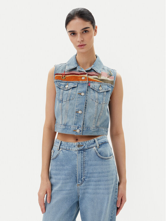 Levi's® Levi's® Mellény 002A7-0000 Kék Standard Fit