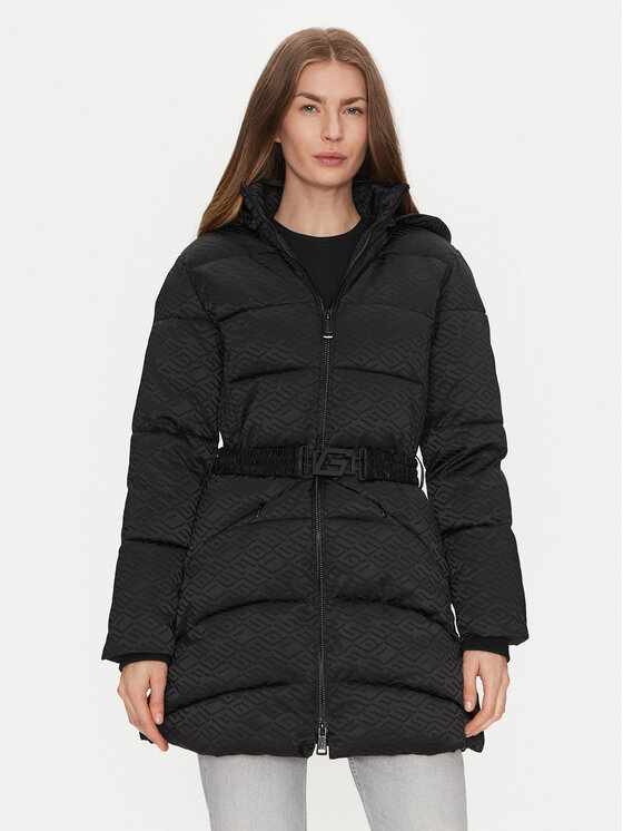 Guess Guess Télikabát Seline W4BL58 WGL72 Fekete Regular Fit