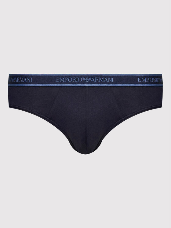 Emporio Armani Underwear Emporio Armani Underwear Súprava 3 kusov slipov 111734 2F717 40035 Tmavomodrá