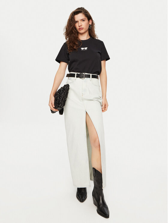 KARL LAGERFELD KARL LAGERFELD T-särk A1W17021 Must Regular Fit