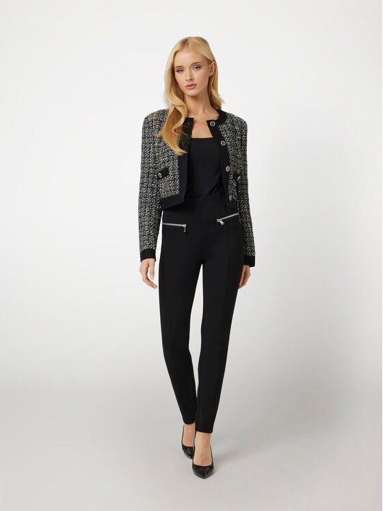 Guess Guess Kalhoty z materiálu 167469 Černá Slim Fit