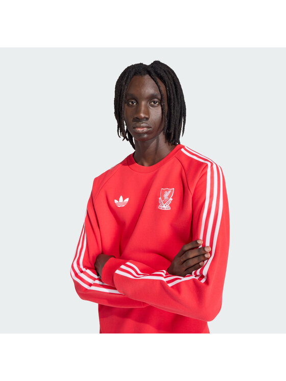 adidas adidas Bluza techniczna Liverpool FC Originals Crew Czerwony Regular Fit