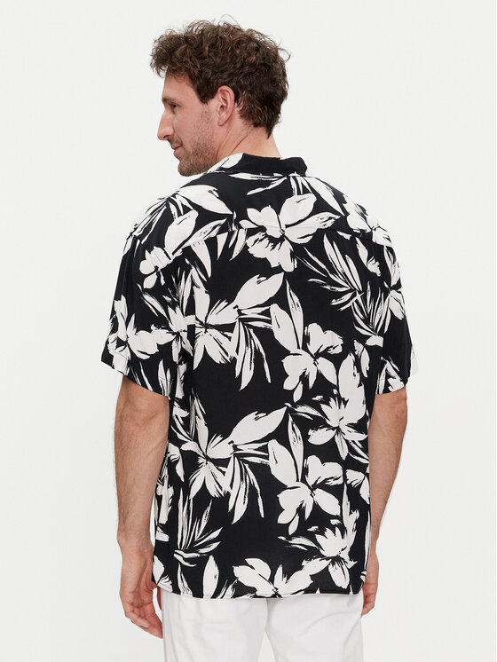Jack & Jones Jack & Jones Košeľa Jeff 12248408 Čierna Relaxed Fit