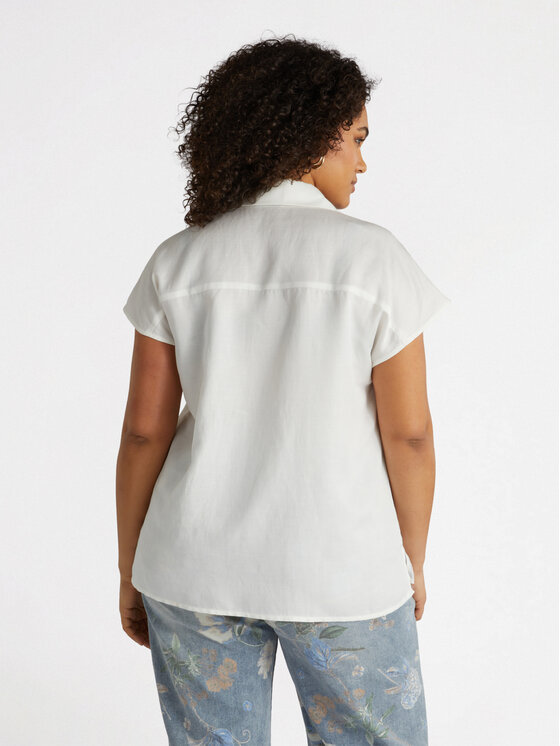 Fiorella Rubino Fiorella Rubino Bluzka 2730T002238N011 Biały Regular Fit