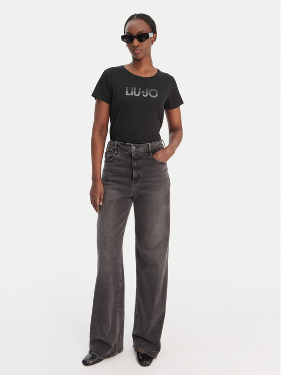 Liu Jo Sport Liu Jo Sport Póló TA6056 JS923 Fekete Regular Fit