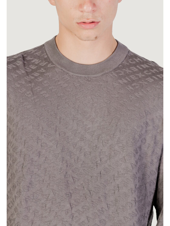 Armani Exchange Armani Exchange Sweter PULLOVER Szary Over Fit