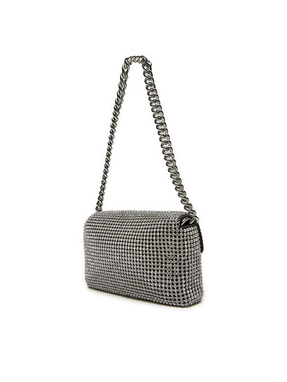 Marc Jacobs Marc Jacobs Ročna torba The Rhinestone J Marc Mini Shoulder Bag H912M06RE22 Srebrna