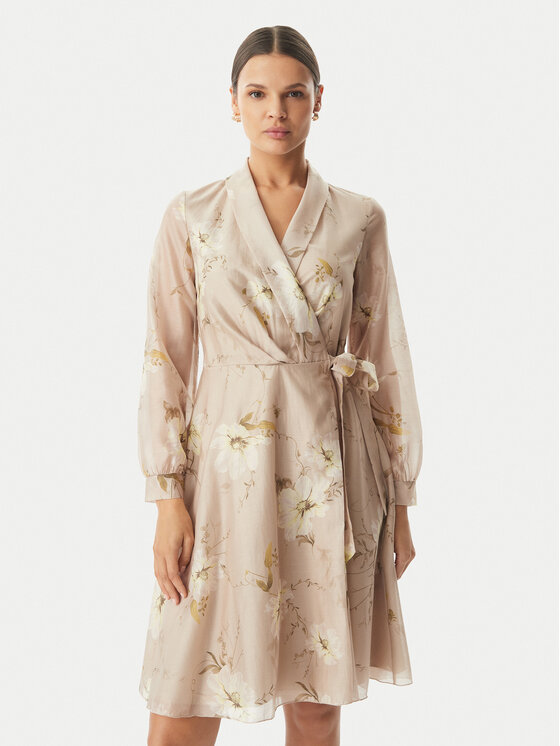 Rinascimento Rochie cocktail CFC0128000003 Bej Regular Fit